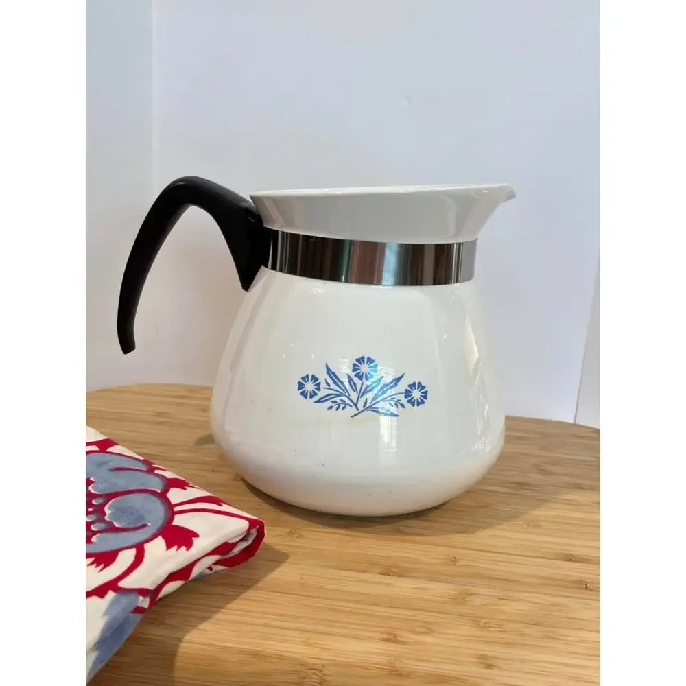 Vintage Corning Ware Blue Cornflower 2 Qt   Pot No Lid